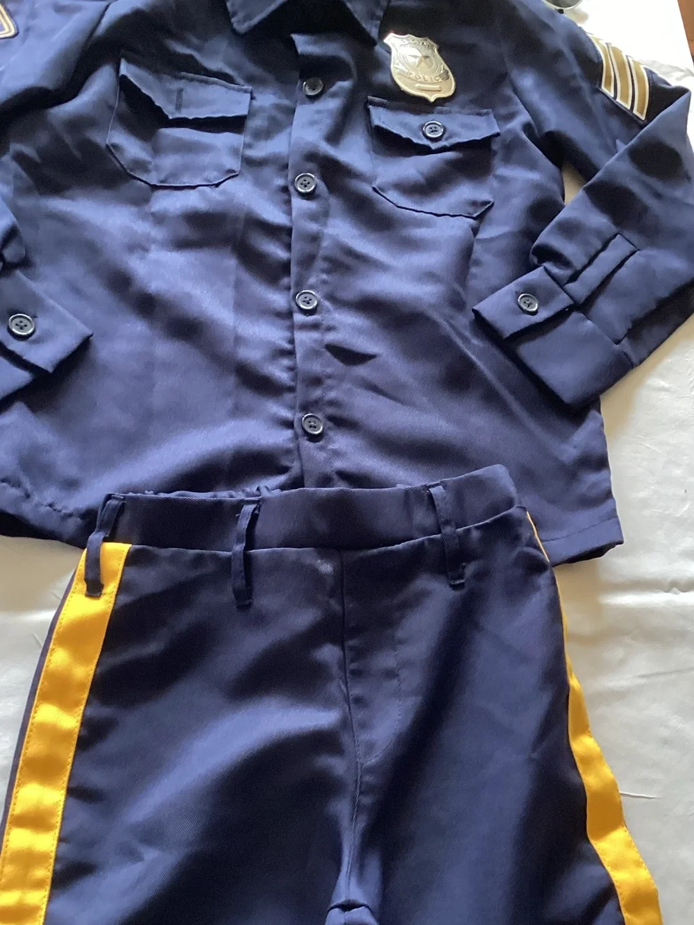 Spirit Deluxe Police Officer Costume - Navy Blue